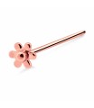 Flower Silver Straight Nose Stud NSKA-729